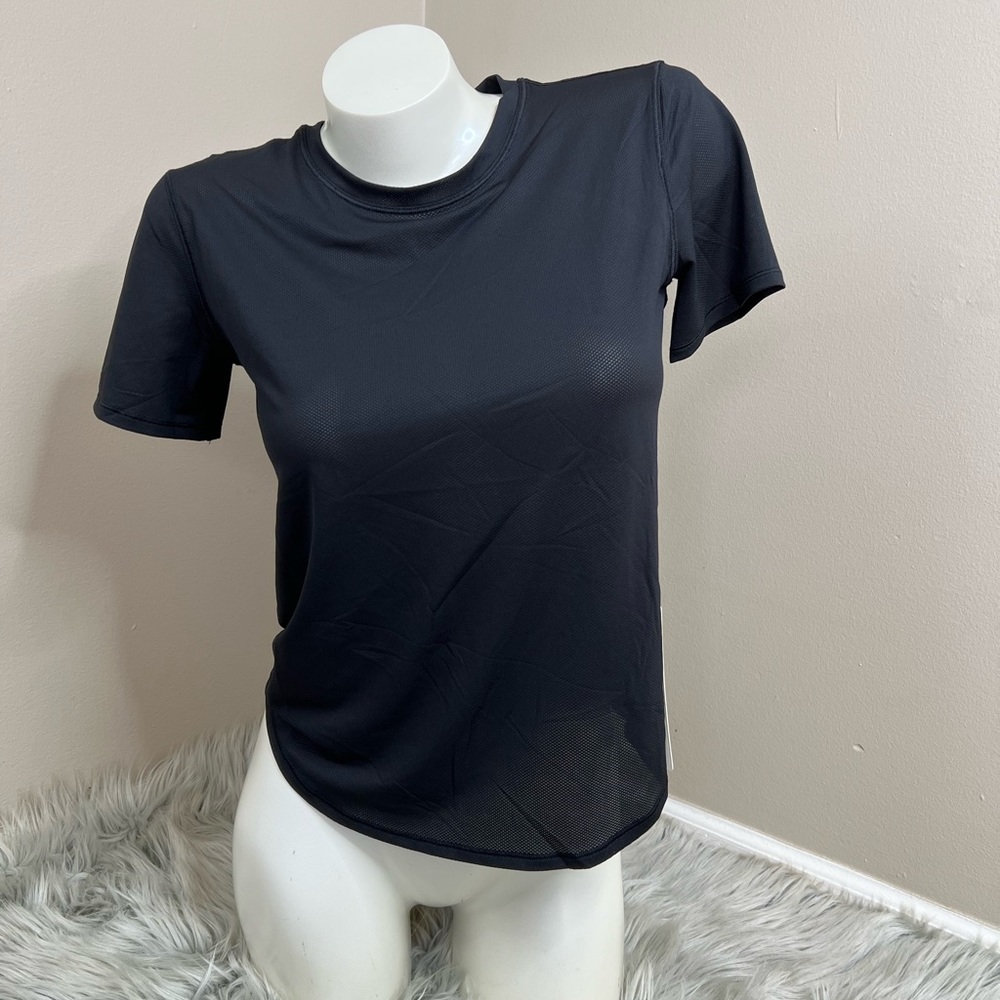 Lululemon high neck run and train tee